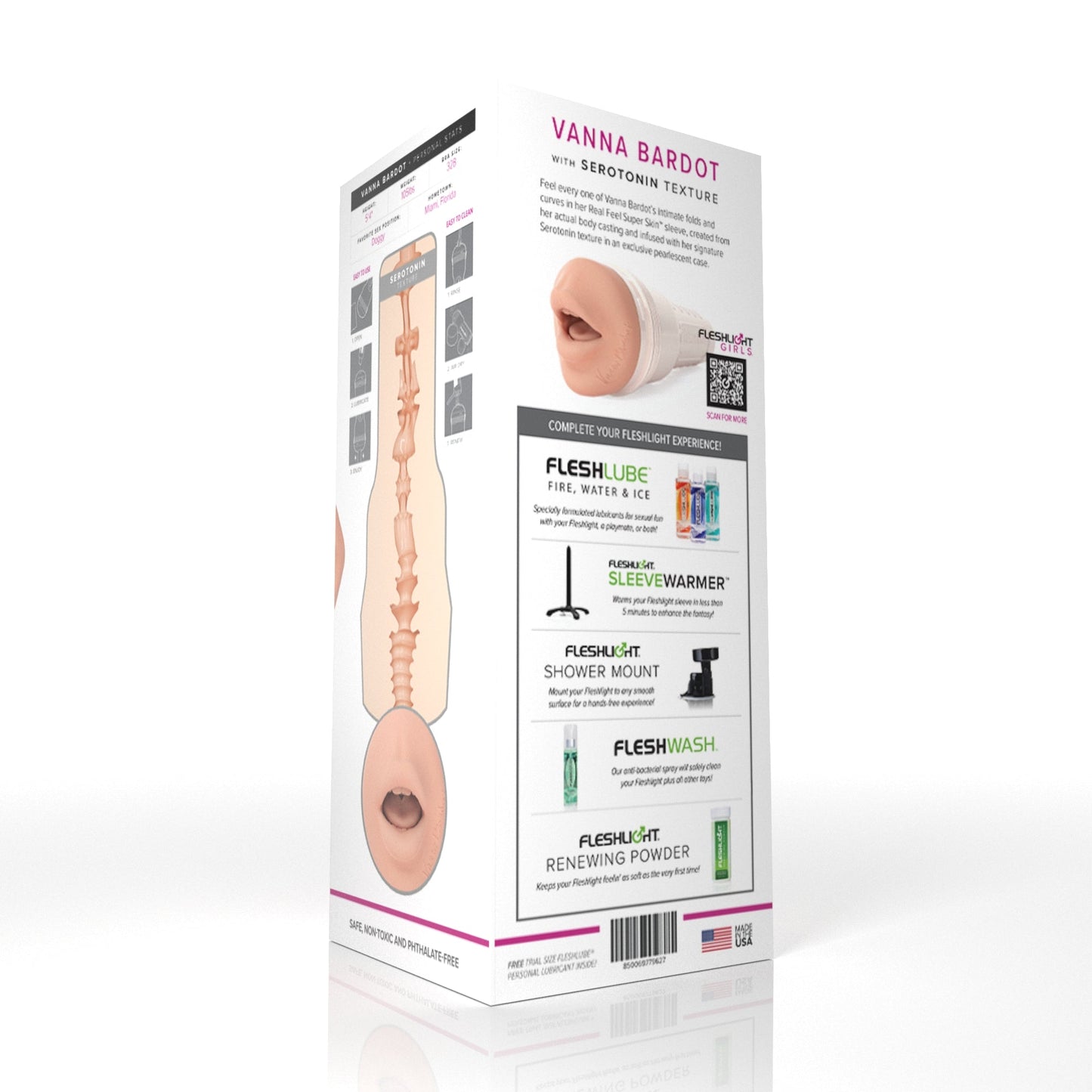 Vanna Bardot Fleshlight Serotonin (Mouth) With Case Fleshlight